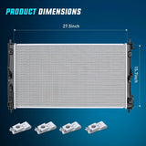 Nilight 2007 2008 2009 2010 2011 2012 Dodge Caliber/Avenger & 2007 2008 2009 2010 2011 2012 Jeep Compass Radiator, view 4
