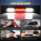 Nilight 2007 2008 2009 2010 2011 2012 2013 Chevy Silverado GMC Sierra 1500 2500 3500HD Third Brake Light, view 3