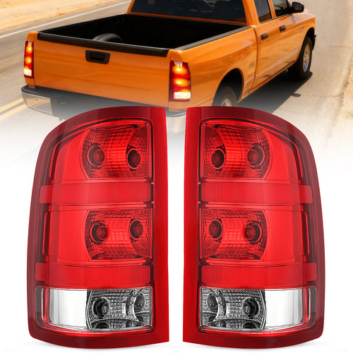 Nilight 2007 2008 2009 2010 2011 2012 2013 GMC Sierra 1500 2500HD 3500HD Tail light Assembly Rear Lamp Replacement OE Style Driver Passenger Side