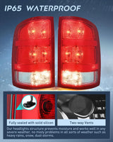 Nilight 2007 2008 2009 2010 2011 2012 2013 GMC Sierra 1500 2500HD 3500HD Tail light Assembly Rear Lamp Replacement OE Style Driver Passenger Side, view 4