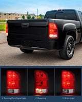 Nilight 2007 2008 2009 2010 2011 2012 2013 GMC Sierra 1500 2500HD 3500HD Tail light Assembly Rear Lamp Replacement OE Style Passenger Side, view 3