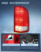 Nilight 2007 2008 2009 2010 2011 2012 2013 GMC Sierra 1500 2500HD 3500HD Tail light Assembly Rear Lamp Replacement OE Style Passenger Side, view 4