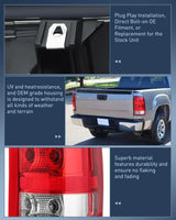 Nilight 2007 2008 2009 2010 2011 2012 2013 GMC Sierra 1500 2500HD 3500HD Tail light Assembly Rear Lamp Replacement OE Style Passenger Side, view 5