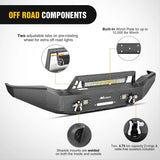 Nilight 2007 2008 2009 2010 2011 2012 2013 Toyota Tundra Front Bumper Full Width Solid Steel with Winch Plate 120W LED Light Bar 2Pcs 18W Light Pods, view 5