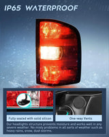 Nilight 2007 2008 2009 2010 2011 2012 2013 2014 Chevy Silverado 1500 2500HD 3500HD 2007 2008 2009 2010 2011 2012 2013 GMC Sierra 3500HD Tail light Assembly Rear Lamp w/Bulbs and Harness Passenger Side, view 4