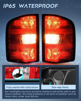 Nilight 2007 2008 2009 2010 2011 2012 2013 2014 Chevy Silverado 1500 2500HD 3500HD 2007 2008 2009 2010 2011 2012 2013 GMC Sierra 3500HD Tail light Assembly Rear Lamp Replacement w/Bulbs and Harness, view 4