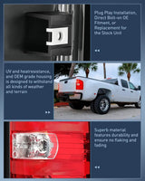 Nilight 2007 2008 2009 2010 2011 2012 2013 2014 Chevy Silverado 1500 2500HD 3500HD 2007 2008 2009 2010 2011 2012 2013 GMC Sierra 3500HD Tail light Assembly Rear Lamp Replacement w/Bulbs and Harness, view 5