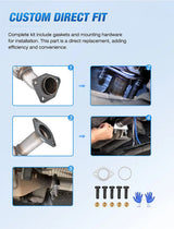 Nilight 2007 2008 2009 2010 2011 2012 2013 2014 2015 2016 Nissan Altima 2.5L L4 Catalytic Converter, view 4