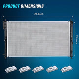 Nilight 2007 2008 2009 2010 2011 2012 2013 2014 2015 2016 2017 Jeep Patriot/Compass & 2007 2008 2009 2010 2011 2012 Dodge Caliber & 2008 2009 2010 2011 2012 2013 2014 Dodge Avenger & 2007 2008 2009 2010 Chrysler Sebring Radiator, view 4