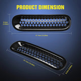 Nilight 2007 2008 2009 2010 2011 2012 2013 2014 2015 2016 2017 Jeep Wrangler JK Grill Clip-in Mesh Inserts Guard, view 2