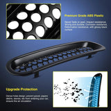 Nilight 2007 2008 2009 2010 2011 2012 2013 2014 2015 2016 2017 Jeep Wrangler JK Grill Clip-in Mesh Inserts Guard, view 3