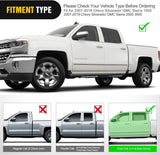 Nilight 2007-2018 Chevy Silverado GMC Sierra 1500 2007 2008 2009 2010 2011 2012 2013 2014 2015 2016 2017 2018 2019 Chevy Silverado GMC Sierra 2500HD 3500HD Crew Cab Running Boards 4 Inch Drop Side Steps Bolt-on Black Powder Coated, view 3