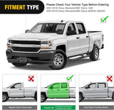 Nilight 2007-2018 Chevy Silverado/GMC Sierra 1500; 2007 2008 2009 2010 2011 2012 2013 2014 2015 2016 2017 2018 2019 Chevy Silverado/GMC Sierra 2500HD 3500HD Extended Running Boards Dual-Stage Textured Powder Coated Side Step Nerf Bars Running Boards, view 3