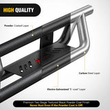 Nilight 2007-2018 Chevy Silverado/GMC Sierra 1500; 2007 2008 2009 2010 2011 2012 2013 2014 2015 2016 2017 2018 2019 Chevy Silverado/GMC Sierra 2500HD 3500HD Extended Running Boards Dual-Stage Textured Powder Coated Side Step Nerf Bars Running Boards, view 4