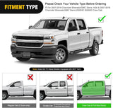 Nilight 2007 2008 2009 2010 2011 2012 2013 2014 2015 2016 2017 2018 Chevy Silverado/GMC Sierra 1500 Crew Cab 2007 2008 2009 2010 2011 2012 2013 2014 2015 2016 2017 20182019 Chevy Silverado/GMC Sierra 2500HD 3500HD 6 Inch Slip-Proof Aluminum Side Step Nerf Bars, view 3