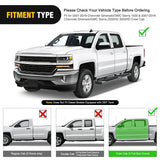 Nilight 2007 2008 2009 2010 2011 2012 2013 2014 2015 2016 2017 2018 Chevy Silverado/GMC Sierra 1500 Crew Cab 2007-2019 Chevy Silverado/GMC Sierra 2500HD 3500HD 6 Inch Slip-Proof Stainless Steel Side Step Nerf Bars Running Boards, view 3