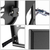 Nilight 2007 2008 2009 2010 2011 2012 2013 2014 2015 2016 2017 2018 Jeep Wrangler JK 4Door Front Rear Tubular Doors W/Side View Mirrors, view 5