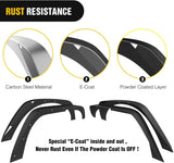 Nilight 2007 2008 2009 2010 2011 2012 2013 2014 2015 2016 2017 2018 Jeep Wrangler JK Front Rear Fender Flares Kit, view 4