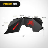 Nilight 2007 2008 2009 2010 2011 2012 2013 2014 2015 2016 2017 2018 Jeep Wrangler JK JKU 4WD Front Inner Fender Liners Wheel Cover, view 2
