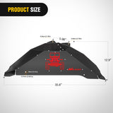 Nilight 2007 2008 2009 2010 2011 2012 2013 2014 2015 2016 2017 2018 Jeep Wrangler JK JKU 4WD Rear Inner Fender Liners Wheel Cover, view 2