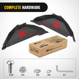 Nilight 2007 2008 2009 2010 2011 2012 2013 2014 2015 2016 2017 2018 Jeep Wrangler JK JKU 4WD Rear Inner Fender Liners Wheel Cover, view 3