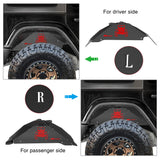 Nilight 2007 2008 2009 2010 2011 2012 2013 2014 2015 2016 2017 2018 Jeep Wrangler JK JKU 4WD Rear Inner Fender Liners Wheel Cover, view 6