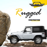 Nilight 2007 2008 2009 2010 2011 2012 2013 2014 2015 2016 2017 2018 Jeep Wrangler JK/JKU Front Bumper Rock Crawler Winch Plate, view 5