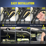 Nilight 2007 2008 2009 2010 2011 2012 2013 2014 2015 2016 2017 2018 Jeep Wrangler JK JKU Front Rear Grab Aluminum Roll Bar Grip Handles, view 6