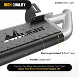 Nilight 2007 2008 2009 2010 2011 2012 2013 2014 2015 2016 2017 2018 Jeep Wrangler JK & Unlimited 2 Door Running Boards Upgraded Dual Girder System Side Step Slip-Proof Textured Black Heavy Duty Truck Nerf Bars (No 4 DR & No JL), view 3