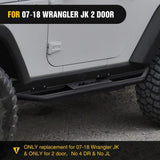 Nilight 2007 2008 2009 2010 2011 2012 2013 2014 2015 2016 2017 2018 Jeep Wrangler JK & Unlimited 2 Door Running Boards Upgraded Dual Girder System Side Step Slip-Proof Textured Black Heavy Duty Truck Nerf Bars (No 4 DR & No JL), view 5