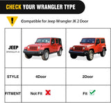 Nilight 2007 2008 2009 2010 2011 2012 2013 2014 2015 2016 2017 2018 Jeep Wrangler JK & Unlimited 2 Door Running Boards Upgraded Dual Girder System Side Step Slip-Proof Textured Black Heavy Duty Truck Nerf Bars (No 4 DR & No JL), view 6