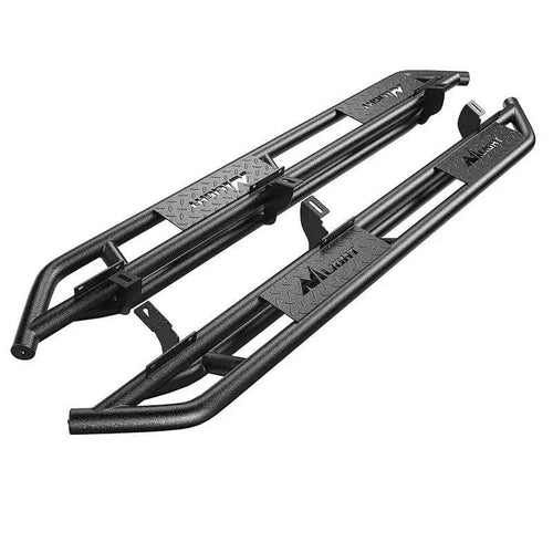 Nilight 2007  2008 2009 2010 2011 2012 2013 2014 2015 2016 2017 2018 Jeep Wrangler JK & Unlimited 4 Door Running Boards Upgraded Dual Girder System Side Step Slip-Proof Textured Black Heavy Duty Truck Nerf Bars (No 2 DR & No JL)