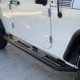 Nilight 2007  2008 2009 2010 2011 2012 2013 2014 2015 2016 2017 2018 Jeep Wrangler JK & Unlimited 4 Door Running Boards Upgraded Dual Girder System Side Step Slip-Proof Textured Black Heavy Duty Truck Nerf Bars (No 2 DR & No JL), view 2