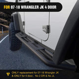 Nilight 2007  2008 2009 2010 2011 2012 2013 2014 2015 2016 2017 2018 Jeep Wrangler JK & Unlimited 4 Door Running Boards Upgraded Dual Girder System Side Step Slip-Proof Textured Black Heavy Duty Truck Nerf Bars (No 2 DR & No JL), view 5
