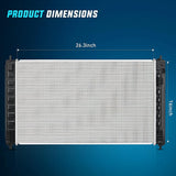 Nilight 2007 2008 2009 2010 2011 2012 2013 2014 2015 2016 2017 2018 Nissan Altima & 2016 2017 2018 2019 Nissan Maxima 2.5L 3.5L V6 FWD Radiator, view 4