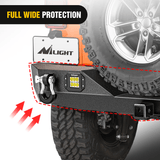 Nilight 2007 2008 2009 2010 2011 2012 2013 2014 2015 2016 2017 2018 Jeep Wrangler JK & Unlimited (2/4 Doors) Rear Bumper Hitch Receiver 2Pcs LED Lights Pods D-rings, view 6
