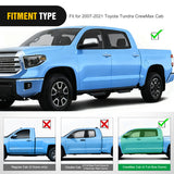 Nilight 2007 2008 2009 2010 2011 2012 2013 2014 2015 2016 2017 2018 2019 2020 2021 Toyota Tundra CrewMax Cab Running Boards 3.6 Inch Drop Side Steps Bolt-on Black Powder Coated, view 5