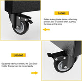 Nilight 2007-2022 Jeep Wrangler JK JL Gladiator JT Door Storage Rack Movable Cart Holder, view 6