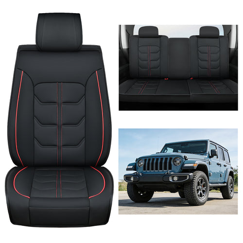 Nilight 2007 2008 2009 2010 2011 2012 2013 2014 2015 2016 2017 2018 2019 2020 2021 2022 2023 2024 Jeep Wrangler JK JL 4Door Seat Covers