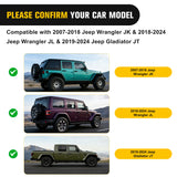 Nilight 2007 2008 2009 2010 2011 2012 2013 2014 2015 2016 2017 2018 Jeep Wrangler JK 2018 2019 2020 2021 2022 2023 2024 Jeep Wrangler; 2019 2020 2021 2022 2023 2024 Jeep Gladiator JT Roof Rack Cross Bars Aluminum Anti-Theft Lock, view 6
