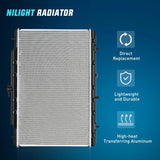 Nilight 2008 2009 2010 2011 2012 2013 Nissan Rogue & 2014 2015 Rogue Select 2.5L AWD FWD Radiator, view 2