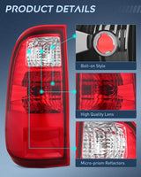 Nilight 2008 2009 2010 2011 2012 2013 2014 2015 2016 Ford F250 F350 F450 Super Duty Taillight Assembly Rear Lamp Replacement OE Style Driver Passenger Side, view 5