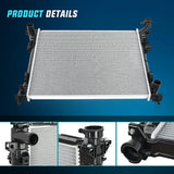 Nilight 2008 - 2020 Dodge Grand Caravan & 2008 2009 2010 2011 2012 2013 2014 2015 2016 Chrysler Town & Country & 2009 2010 2011 2012 2013 2014 Volkswagen Routan & 2012 2013 2014 2015 Ram C/V 3.3L 3.6L 3.8L 4.0L V6 FWD Radiator, view 3