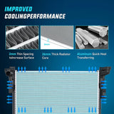 Nilight 2008 - 2020 Dodge Grand Caravan & 2008 2009 2010 2011 2012 2013 2014 2015 2016 Chrysler Town & Country & 2009 2010 2011 2012 2013 2014 Volkswagen Routan & 2012 2013 2014 2015 Ram C/V 3.3L 3.6L 3.8L 4.0L V6 FWD Radiator, view 5