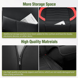 Nilight 2008 2009 2010 2011 2012 2013 2014 2015 2016 2017 2018 2019 2020 2021 2022 2023 2024 Toyota Tundra Double Cab CrewMax Cab Seat Covers, view 3
