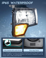 Nilight 2009 2010 2011 2012 2013 2014 Ford F150 Headlight Assembly Black Case Clear Reflector, view 5