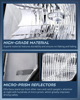 Nilight 2009 2010 2011 2012 2013 2014 Ford F150 Headlight Assembly Black Case Clear Reflector, view 6