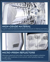 Nilight 2009 2010 2011 2012 2013 2014 Ford F150 Headlight Assembly Chrome Case Clear Reflector, view 5