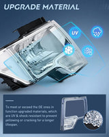 Nilight 2009 2010 2011 2012 2013 2014 Ford F150 Headlight Assembly Chrome Case Clear Reflector, view 6