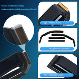 Nilight 2009 2010 2011 2012 2013 2014 Ford F150 SuperCrew SVT Raptor SuperCrew Rain Guards Acrylic 4Pcs, view 2